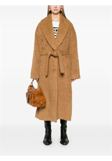 Tobacco brown shawl-collar coat Golden Goose - women GOLDEN GOOSE | GWP01951P00160755194